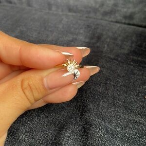 Pandora sun gold plated ring size 50